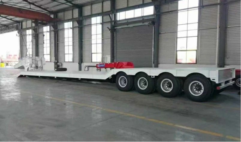 Gooseneck Liftable Low Flatbed Trailer